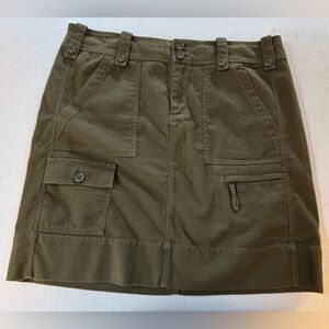 Paper Boy Army Green Cargo Mini Skirt
